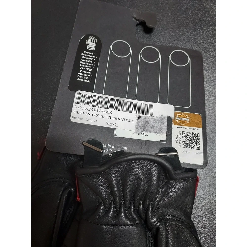 NEW Harley Davidson Motorcycle Gloves Womens Small 120th Anniversary Leather NWT